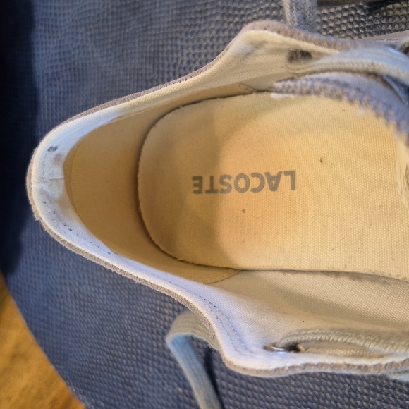 Lacoste Womens Gray Suede Sneakers sz. 7.5 (#1002A) EC. - Picture 14 of 16